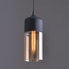 Calarbo™ Modern Nordic Glass Pendant Light Black & Amber 12.9" x 5.1" Light