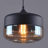 Calarbo™ Modern Nordic Glass Pendant Light Black & Amber 8.2" x 9.8" Light