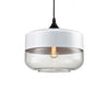 Calarbo™ Modern Nordic Glass Pendant Light White & Clear 8.2" x 9.8" Light