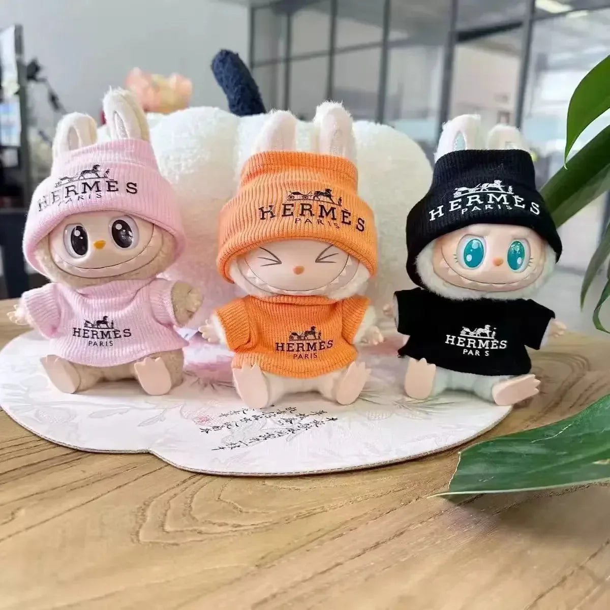 Labubu Luxury Winter Outfit Set Doll Outfit