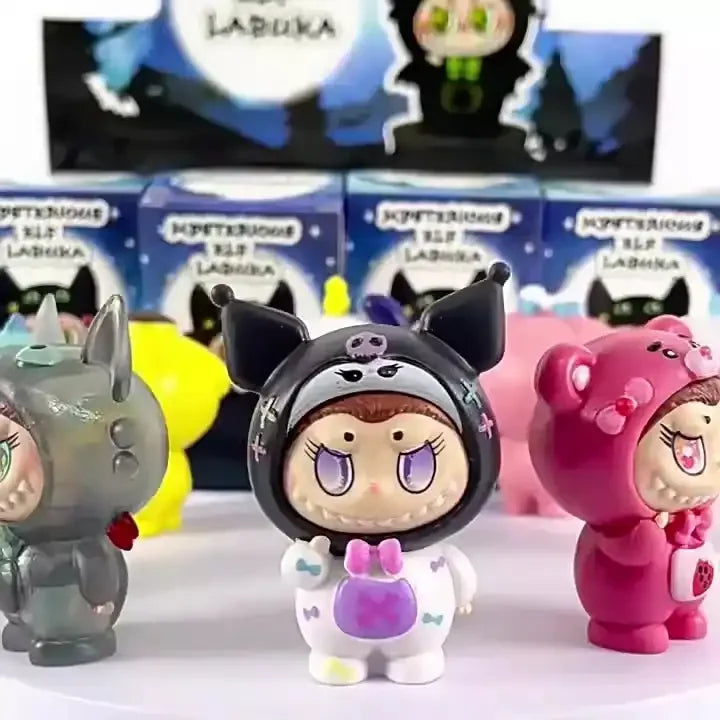 Labubu Mysterious Elf Sanliou Cosplay (Set of 8) Action Figure