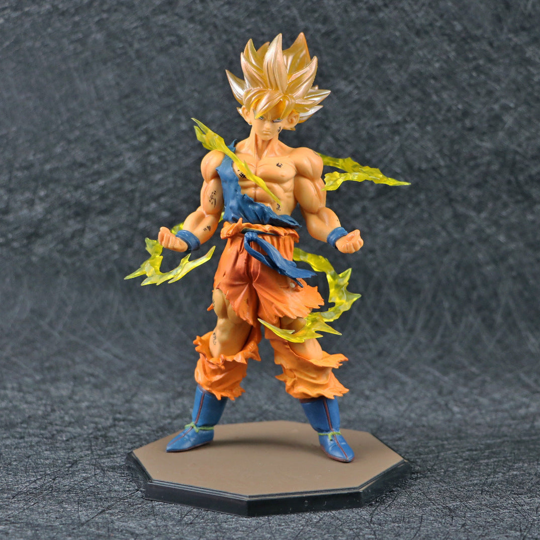 Anime Dragon Ball Son Goku Super Saiyan Figure 17cm/6.69in Goku DBZ Action Figure Model Gifts Collectible Figurines for Kids