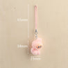 Labubu Pocket Imp Pendant Peach Plush Keychain