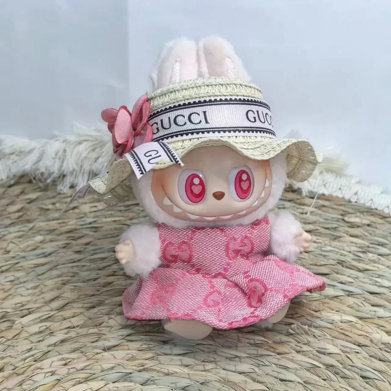 Labubu Designer Headwear Couture Doll Outfit