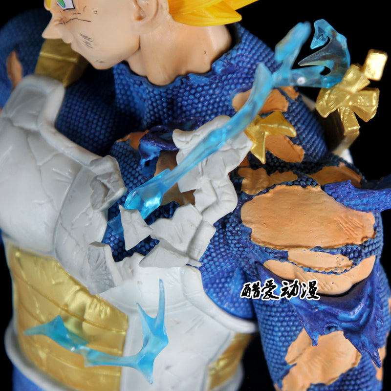 Dragon Ball Vegeta Figure 3 Heads 23cm Pvc Model Action Figures Gk Statue Collection Room Decoration Model Kids Birthday Gifts