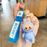 Boom Buddy Standing Labubu Keychain Blue 3D Keychain