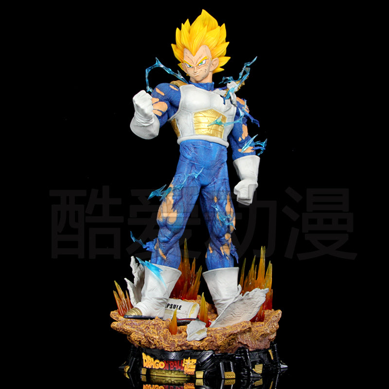 Dragon Ball Vegeta Figure 3 Heads 23cm Pvc Model Action Figures Gk Statue Collection Room Decoration Model Kids Birthday Gifts
