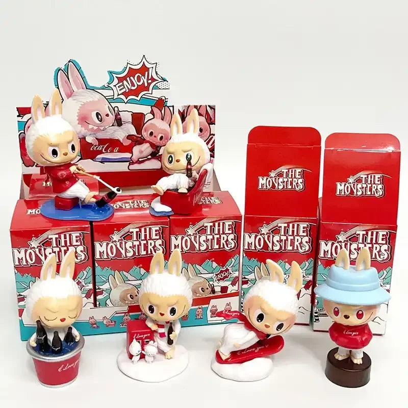 Labubu Coke Vinyl Mini Figurines Blind Boxed Set Action Figure