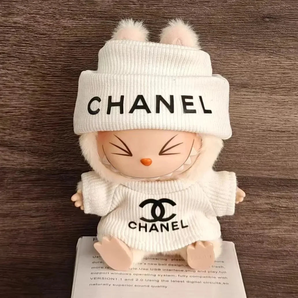 Labubu Luxury Winter Outfit Set Style 6 Doll Outfit