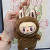 Labubu Monsters Cosplay Plush Pendant Brown Plush Keychain