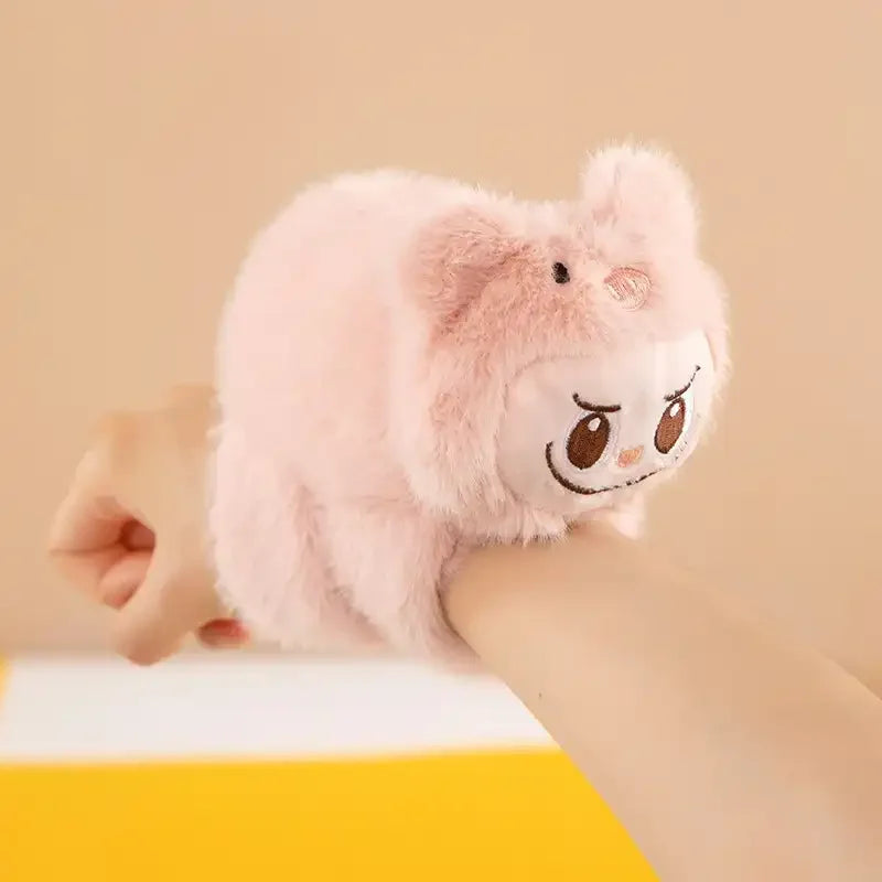 Laboobu Loop Plush Hand Bracelet Pink Plush Toys