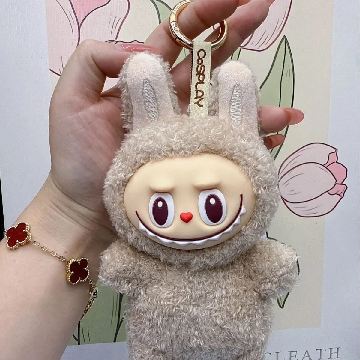 Labubu Monsters Cosplay Plush Pendant Plush Keychain