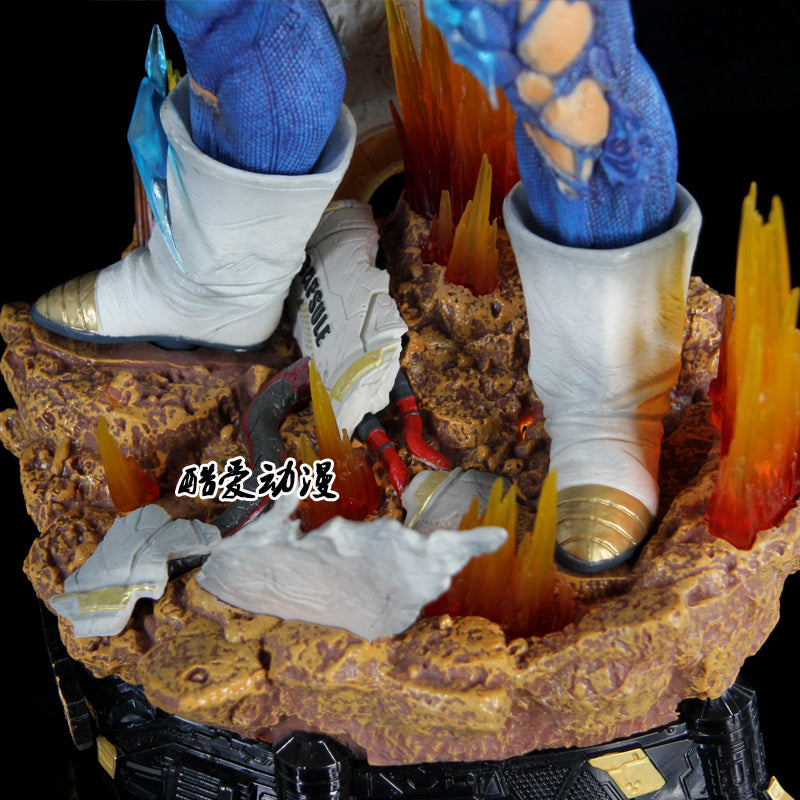 Dragon Ball Vegeta Figure 3 Heads 23cm Pvc Model Action Figures Gk Statue Collection Room Decoration Model Kids Birthday Gifts
