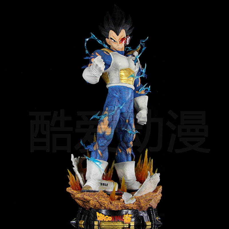 Dragon Ball Vegeta Figure 3 Heads 23cm Pvc Model Action Figures Gk Statue Collection Room Decoration Model Kids Birthday Gifts