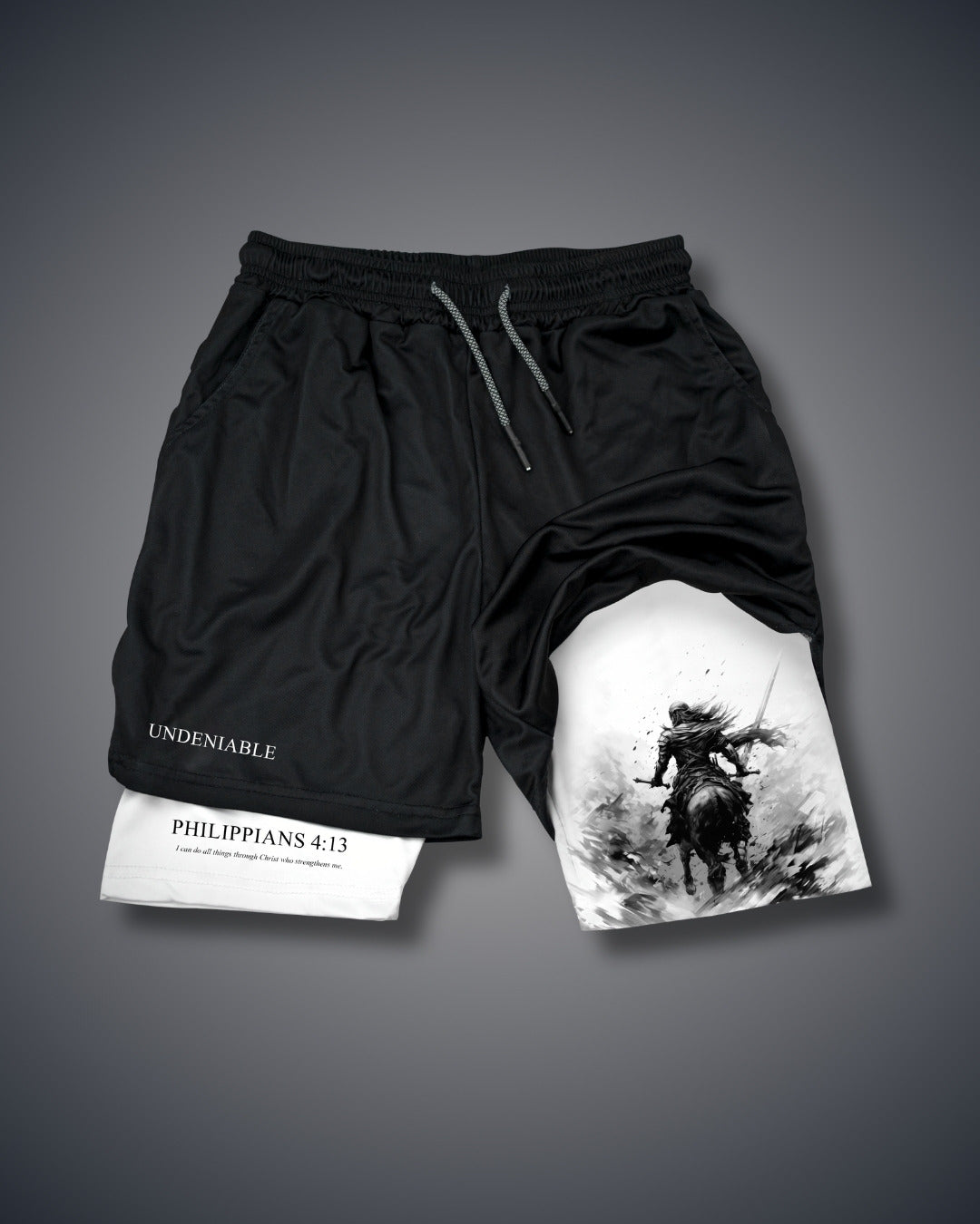 Philippians 4:13 Warrior Performance Shorts Performance shorts