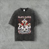ASTA x Half Devil Harajuku Vintage Washed Anime Tee Black t-shirt