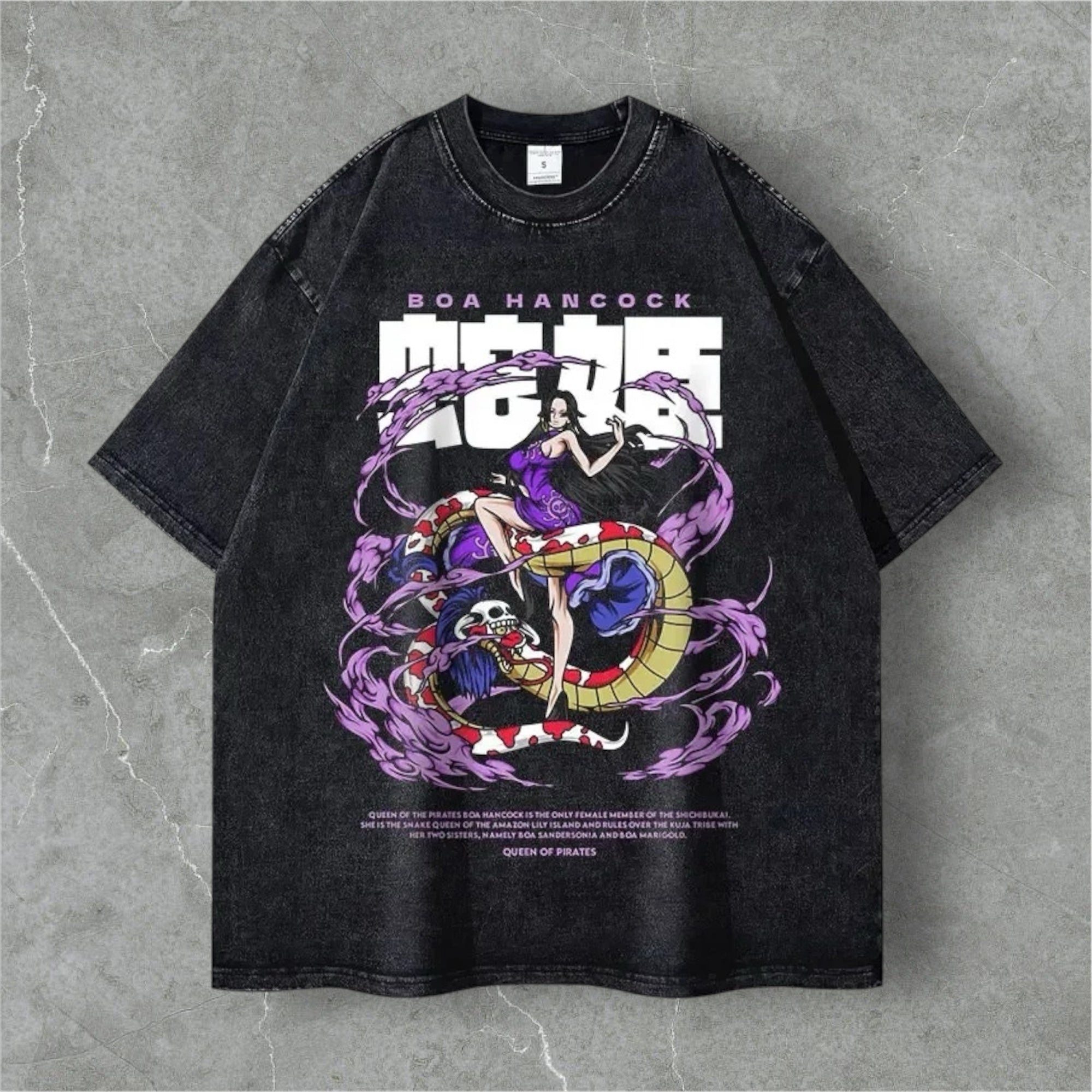 Boa Hancock' One Piece Anime Vintage Washed T-Shirt – Calarbo