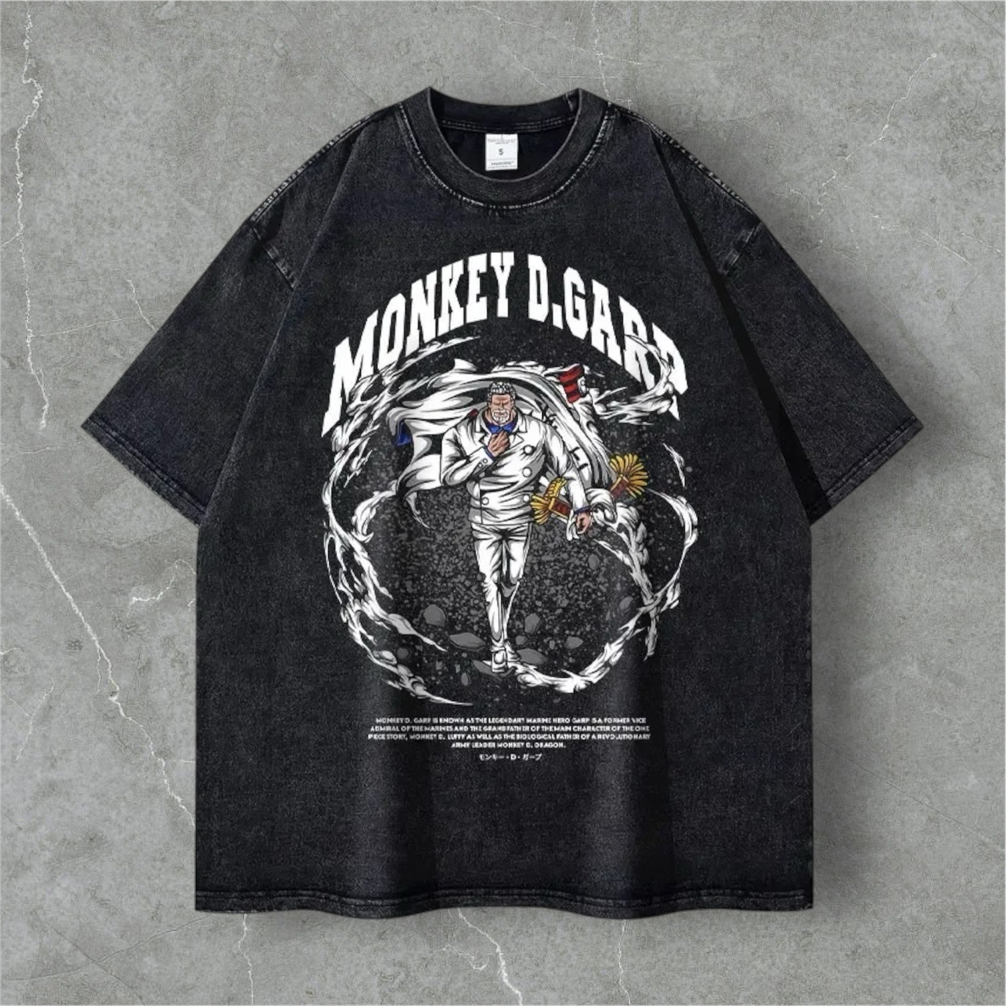 Garp' One Piece Anime Vintage Washed T-Shirt – Calarbo