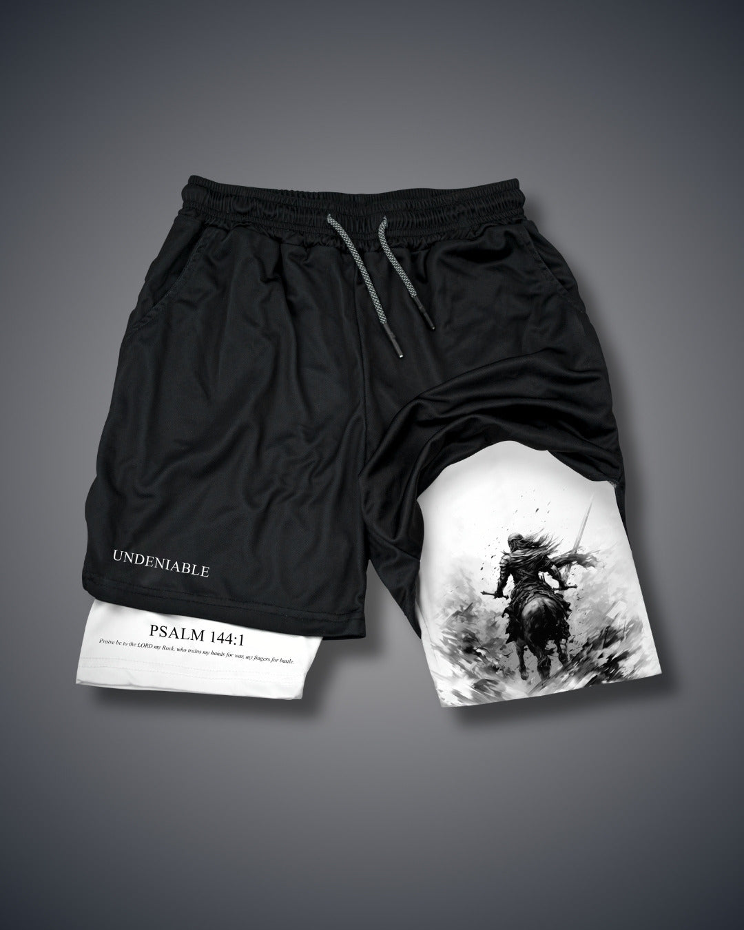 Psalm 144:1 Warrior Performance Shorts Performance shorts