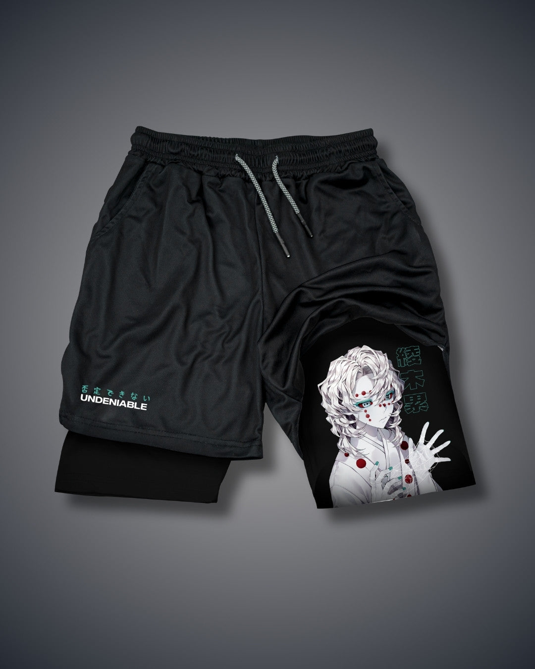 Demon Slayer Rui Performance Shorts Black Performance shorts
