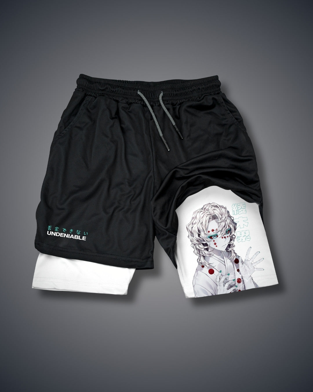 Demon Slayer Rui Performance Shorts White Performance shorts