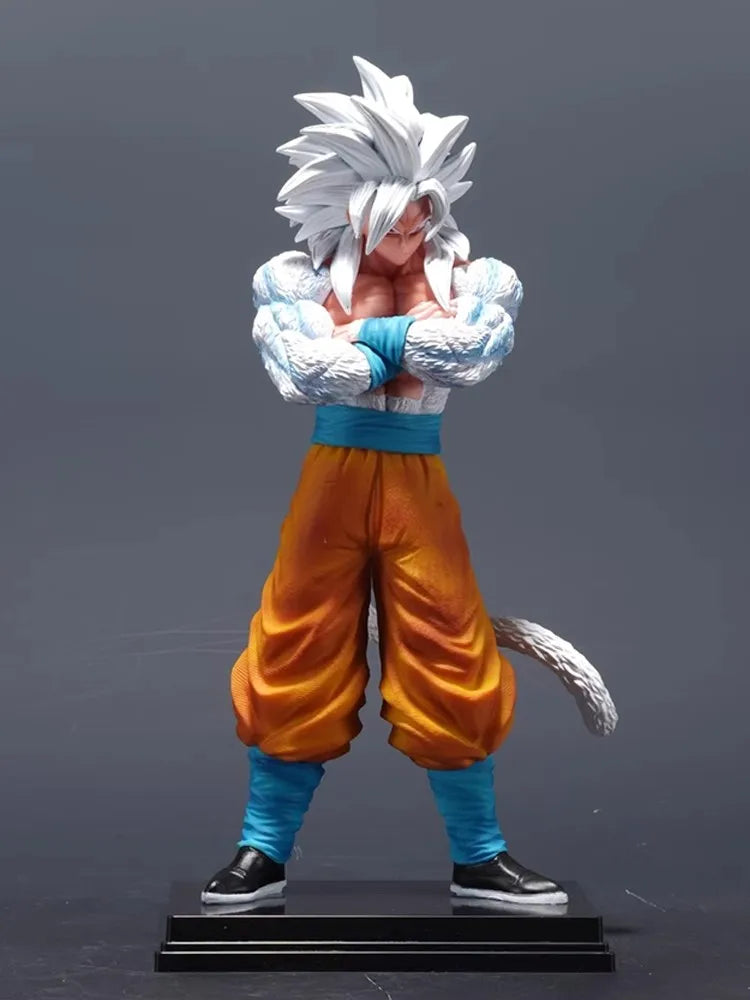 Dragon Ball Son Goku Anime Figure Super Saiyan 5 GK Statue PVC Double Headed Action Doll Model Collection Toys Birthday Gifts