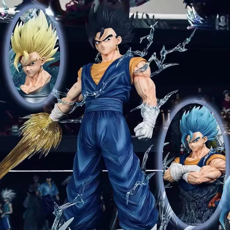 Dragon Ball Vegetto Figure Replace Arms Vegetto Blue Super Saiyan 4 Action Figure Gk Statue Collection Model Toys Gifts