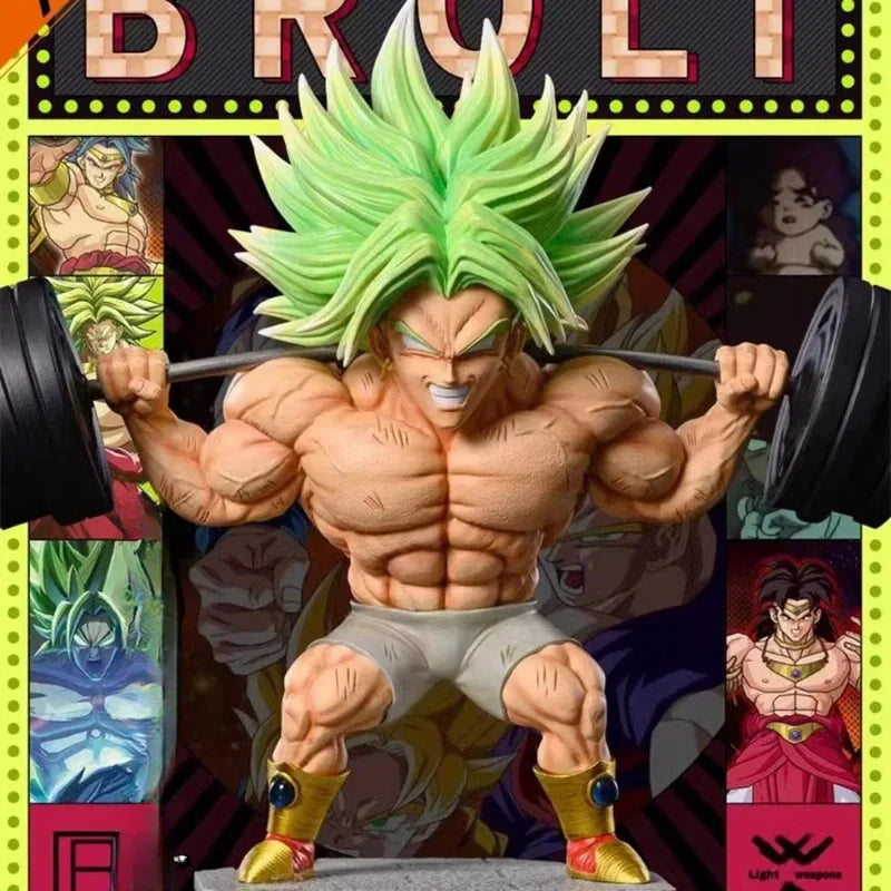 16cm/6.2inch Dragon Ball Anime Figure Fitness Broly Action Figurine Statue Model Statue Collection Decoration Toys Birthday Gift