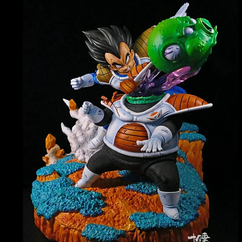 21cm/8.27in Anime Dragon Ball Z Figure Vegeta VS Guldo Figure Ginyu Force Vegeta Figure PVC Collectible Model Toys Gifts