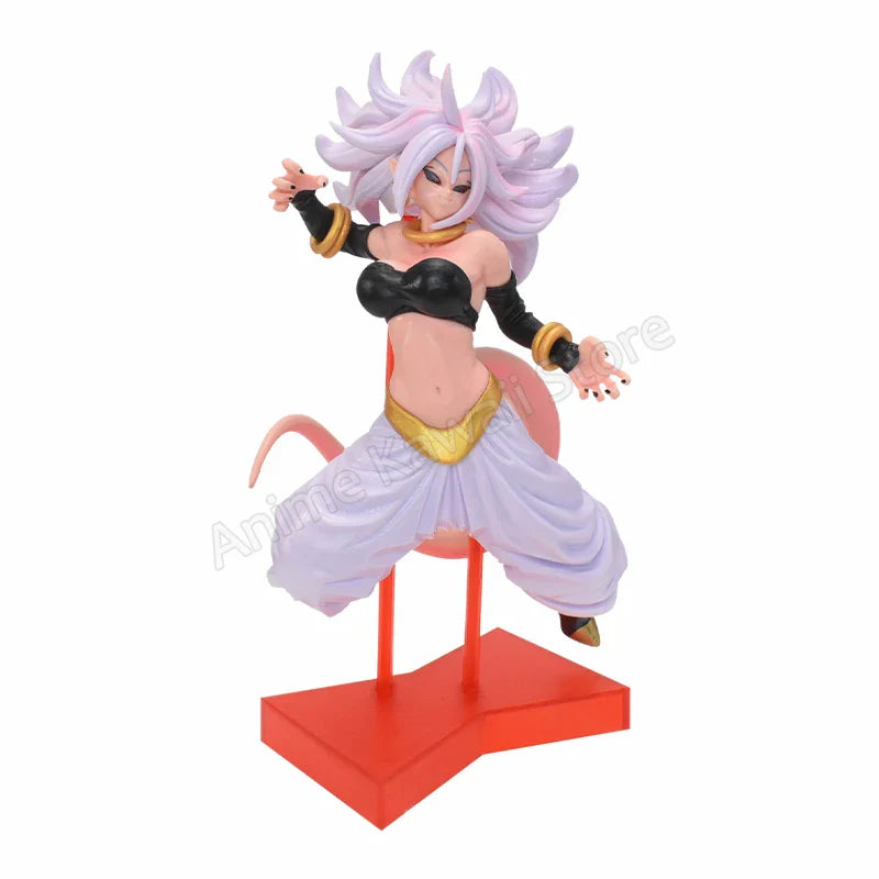Dragon Ball Z Majin Buu PVC Action Figures Android 21 Transforms Sinister Female Buu Figurine Anime Collectible Model Toys