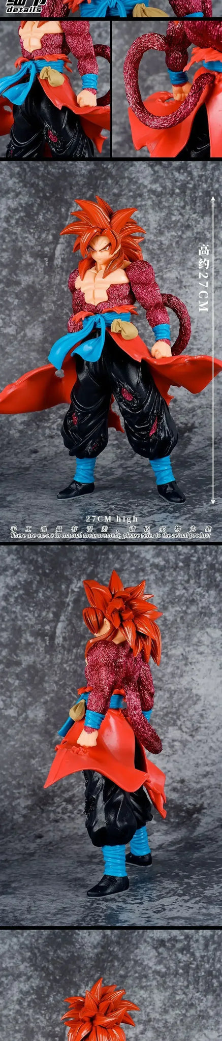 Dragon Ball Super Saiyan 4 Goku Vegeta Gogeta Ssj4 Pvc Statue Action Figures Anime Figure Model Dolls Collection Kids Toys Gifts dragon ball ssj4 figure