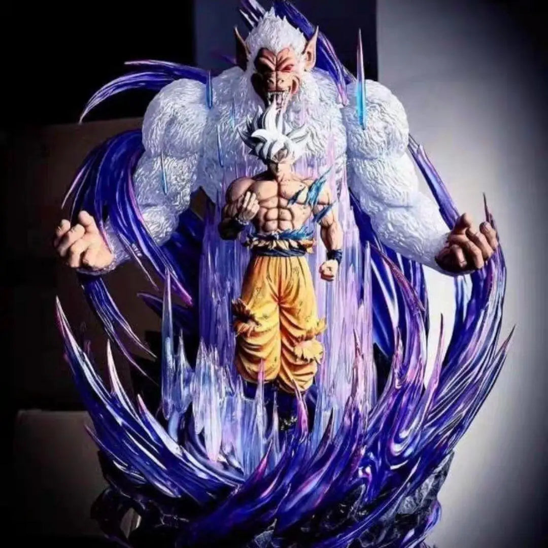 31cm Dragon Ball Great Ape King Son Goku Ultra Huge And Domineering Figurine Statue Model Game Combat Posture Ornament Action about 31cm Not emitting light