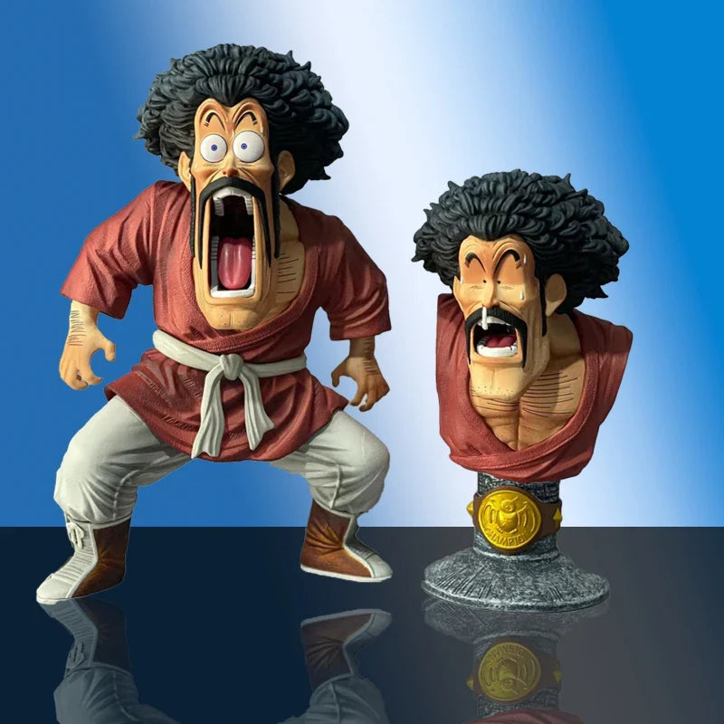 Dragon Ball Z Figure Mr. Satan Hercule 2 Heads 18cm Anime Action Figures Pvc Figurine Collection Model Doll Toys Children Gifts Anime Collectible Model Mr. Satan 18cm