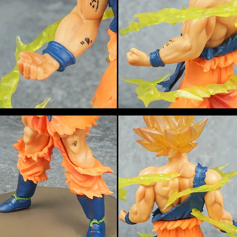 Anime Dragon Ball Son Goku Super Saiyan Figure 17cm/6.69in Goku DBZ Action Figure Model Gifts Collectible Figurines for Kids