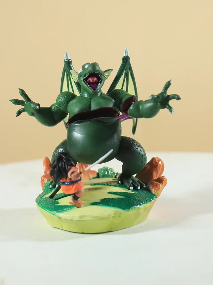 Dragon Ball Z Figures Yajirobe Vs Cymbal Figure 9cm Yajirobe Action Figurine Cute Gk Pvc Anime Statue Model Doll Kids Toys Gifts