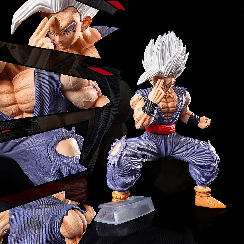 20cm Anime Dragon Ball Beast Figure White Hair Son Gohan Figurine PVC Action Figures Collection Model Toys Children Gift