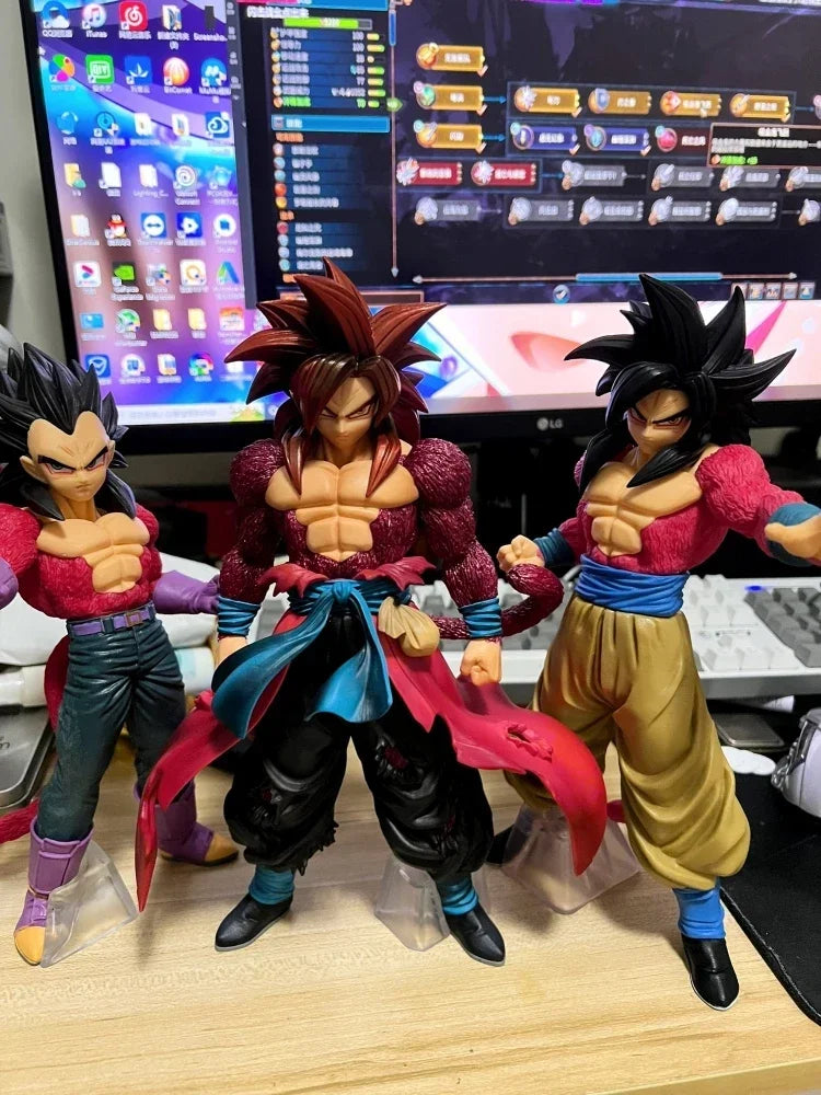 Dragon Ball Super Saiyan 4 Goku Vegeta Gogeta Ssj4 Pvc Statue Action Figures Anime Figure Model Dolls Collection Kids Toys Gifts dragon ball ssj4 figure