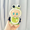 Handmade Labubu Crochet Animal Outfits Green Doll Outfit
