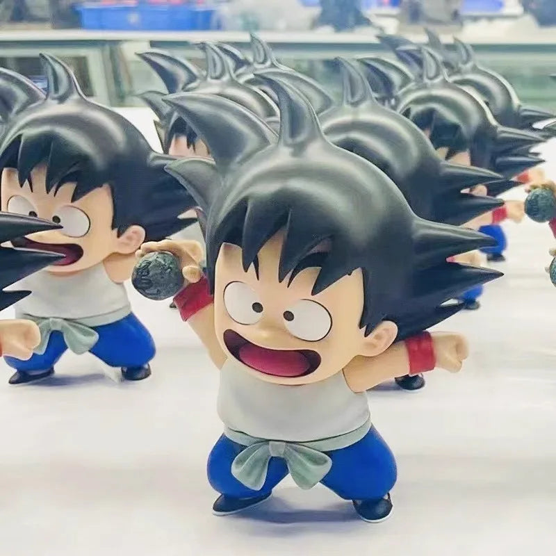 11-13cm Anime Dragon Ball Z Childhood Goku and Krillin PVC Classic Scene Action Figures Collectible Model Toys Gifts