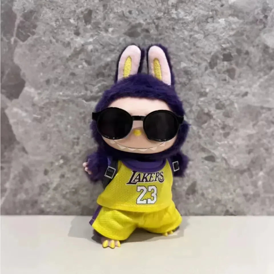 Handmade Labubu Lakers Outfit Doll Outfit
