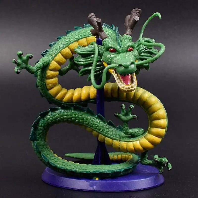Dragon Ball Summon the Dragon Little Green Dragon Toy Hand-made Office Model with Base Cake Ornament Ornament Gift 10cm