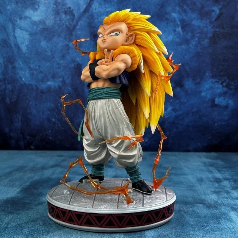 Dragon Ball Z Gotenks Ssj3 Figure Super Saiyan 3 Gotenks Action Figures 25cm Pvc Statue Collection Model Toys For Children Gifts