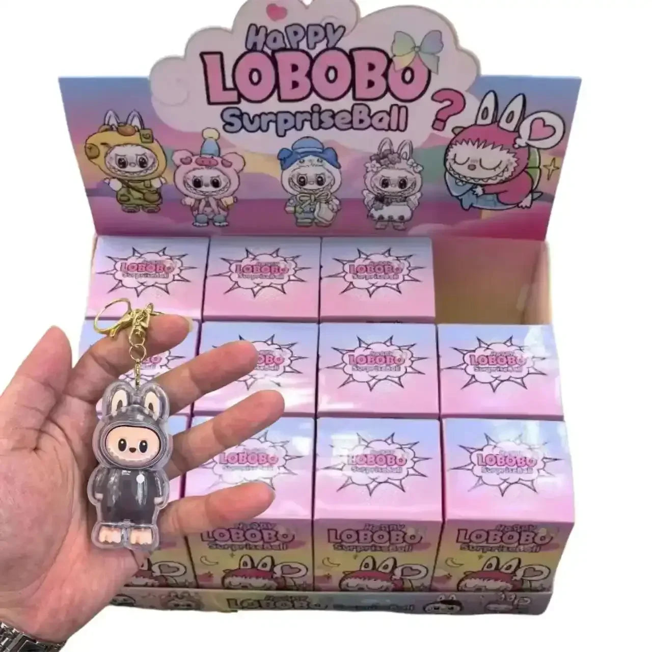 Laboobu Pocket-Sized Keychain Blind Box 3D Keychain