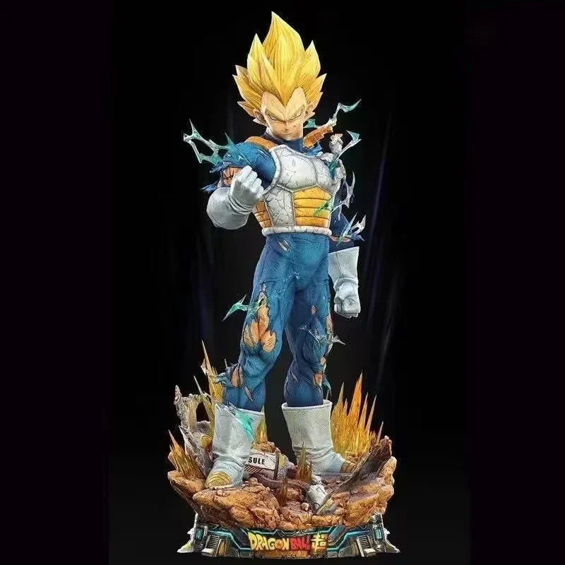 Dragon Ball Vegeta Figure 3 Heads 23cm Pvc Model Action Figures Gk Statue Collection Room Decoration Model Kids Birthday Gifts