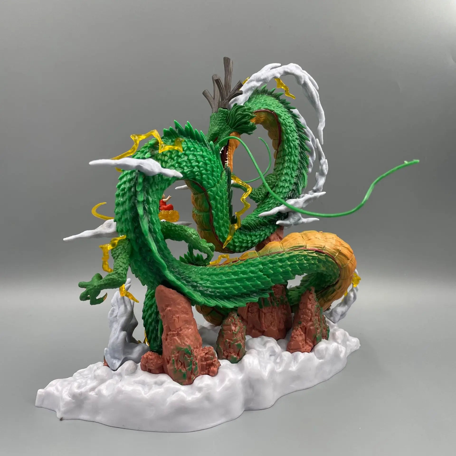 24cm Dragon Ball Anime Figure Shenron Figure Goku And Shenron Figurine Model Pvc Statue Doll Collection Decoration Room Toy Gift