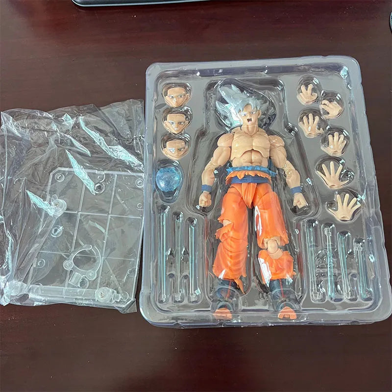 Dragon Ball Z Super Figure White Haired Son Goku Action Figure DragonBall Migatte No Goku GBZ Collection Doll Birthday Gift