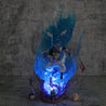 28CM Dragon Ball Animation Figure Ls Gogeta Kubei Fusion Super Saiyan Three-Headed Sculpture Luminous Model Statue Ornament Gift Dragon Ball Action Figure