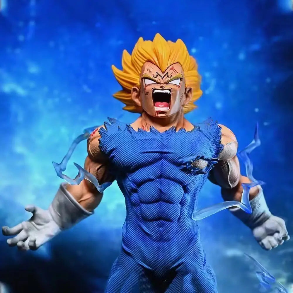 27cm Dragon Ball Self Destructing Vegeta Demonized Vegeta Action Figurin Model Pvc Statue Doll Statue Model Collection Toys Gift
