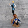 25cm Dragon Ball Z Anime Figures Android 18 Vs Vegeta Action Figure Android 18 GK Pvc Statue Model Doll Figurine Toys Gift