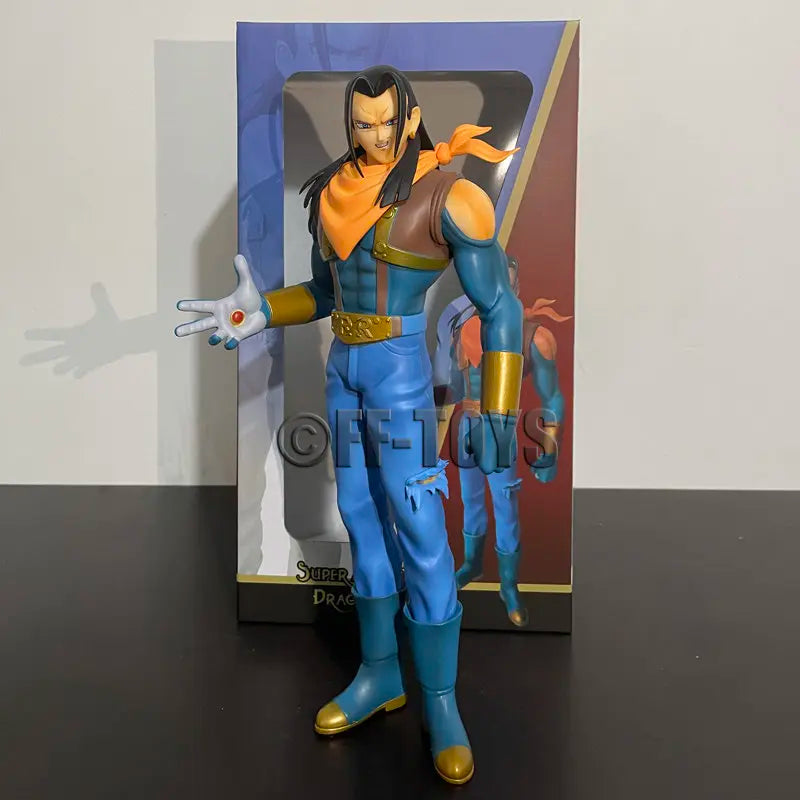24CM Anime Dragon Ball Z Android 17 18 Figure Android 18 PVC Action Figures Collection Model Toys for Children Christmas Gifts Action figure Super 17 with box